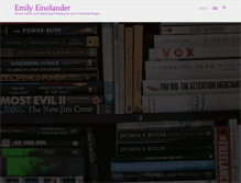 Tablet Screenshot of emilyeinolander.com